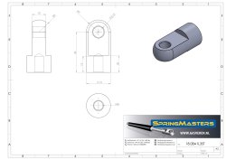 Auge m. Bund M8, &Oslash; 8,2 mm, wirksame L&auml;nge 35 mm