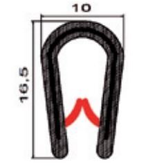 Kantenschutzprofil, m. Metallklemmband