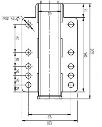 KNOTT Kurbelst&uuml;tze, Vkt. 40 x 310 mm