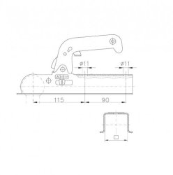 WINTERHOFF WW 8-E, -800 kg, Vkt. 50 mm