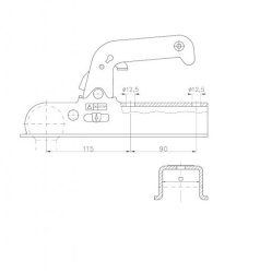 WINTERHOFF WW 150-VF, -1500 kg, Vkt. 60 mm