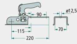 WINTERHOFF WW 150-VG, -1500 kg, Vkt. 70 mm