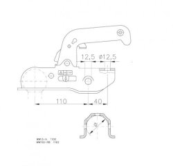 WINTERHOFF WW 13-N, -1500 kg, Ø 45-46 mm