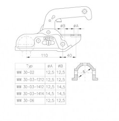 WINTERHOFF WW 30-D2, -3000 kg, Ø 45-46 mm