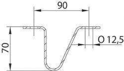 KNOTT Deichselst&uuml;tze, 70 mm hoch