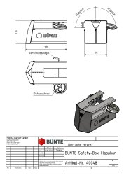 B&Uuml;NTE Diebstahlsicherung Safety-Box XL, klappbar