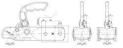 ROCKINGER KK 92 A, -1600 kg, &Oslash; 70 mm