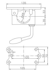 KARTT Klemmhalter, f. St&uuml;tzrad/St&uuml;tze &Oslash; 48 mm