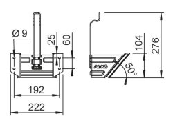 AL-KO UK 46 Unterlegkeilhalter, f. Unterlegkeil