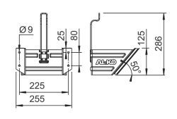 AL-KO UK 53 Unterlegkeilhalter, f. Unterlegkeil