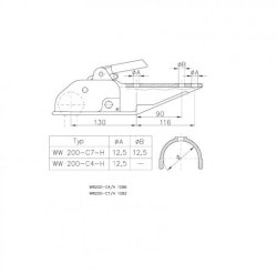 WINTERHOFF WW 200-C7-H, -3000 kg, &Oslash; 70 mm