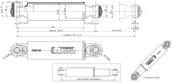 KNOTT Achsstossd&auml;mpfer, hyraulisch, 185 mm