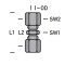 Verschraubung, gerade, 43 mm, Mutter M20 x 1,5 mm