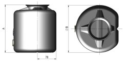 CHAPEL Tank RP4P, &Oslash; 196 x 199 mm, 4,5 l Volumen