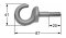 Hakenschraube M 10 x 40 mm