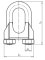 Drahtseilklemme, M5, f. &Oslash; 6,5 mm Drahtseil