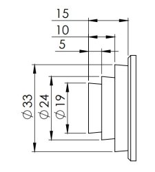 Rundsperrbalken, verstellbar, Ø 42 x 2235-2685 mm