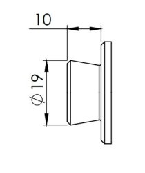 Rundsperrbalken, verstellbar, &Oslash; 42 x 2235-2685 mm