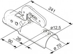 AL-KO AK 7-C, -750 kg, Ø 70 mm