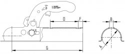 KNOTT K7,5-C, -750 kg, &Oslash; 50 mm