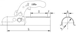 KNOTT K14-A, -1400 kg, Ø 50 mm