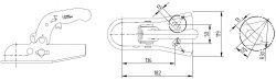 KNOTT AKFW7,5, -750 kg, V-Deichsel