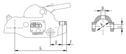 KNOTT AV30-A, -3000 kg, &Oslash; 50 mm, absperrbar