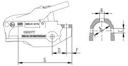 KNOTT Avonride, -3000 kg, &Oslash; 50 mm