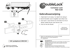 DOUBLELOCK Container Lock Red SCM