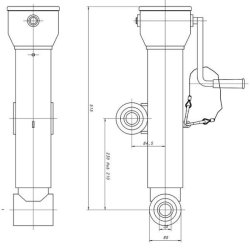 MURAUER Deichsellst&uuml;tze, 515 mm