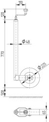 KNOTT St&uuml;tzrad, &Oslash; 48 mm, &Oslash; 225 x 65