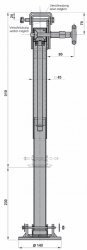 AL-KO St&uuml;tzfu&szlig;, schwenkbar, Vkt. 45 x 510 mm