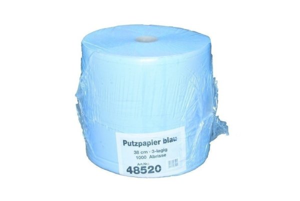 Putzpapier blau, 3 lagig