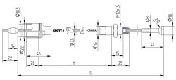 KNOTT Bremsseil, HL 1730/SL 1920 mm