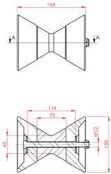 STOLTZ ULT-3 Bugrollenset, &Oslash; 133 x 164 mm, orange