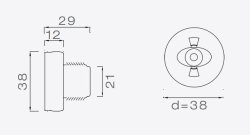 ASP&Ouml;CK Monopoint II Begrenzungsleuchte LED wei&szlig;