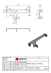 BÜNTE Halterung, f. Handkurbel 63965/404691