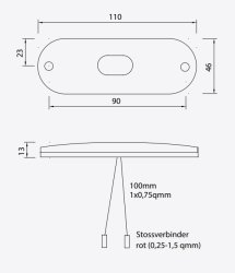 ASP&Ouml;CK Flatpoint III Seitenmarkierungsleuchte LED