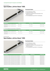 Sperrbalken Airline-Beam 1855, &Oslash; 42 x 1200-1760 mm