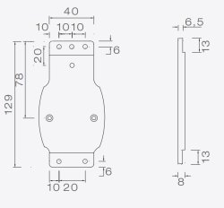 ASP&Ouml;CK Gummihalter, 129 mm, f. Squarepoint