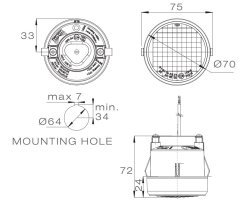 ASP&Ouml;CK Roundpoint II Blinkleuchte LED