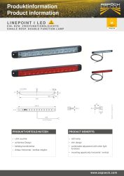 ASP&Ouml;CK Linepoint I Schluss-/Bremsleuchte LED