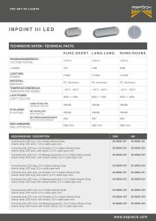 ASP&Ouml;CK Inpoint III Innenleuchte LED, lang