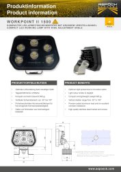 ASP&Ouml;CK Workpoint II 1500 Arbeits-/RFS LED