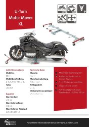 ACEBIKES U-Turn Motor Mover XL, Tragkraft 450 kg