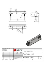 Radanschlag links/rechts, 100 x 414 mm