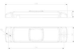 FRISTOM FT-017 Begrenzungsleuchte LED wei&szlig;