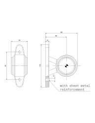 FRISTOM FT-009 A Umrissleuchte LED rot/wei&szlig;