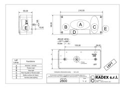 RADEX 5500 R&uuml;ckleuchte links