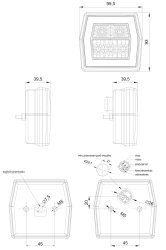 FRISTOM FT-121 R&uuml;ckleuchte LED